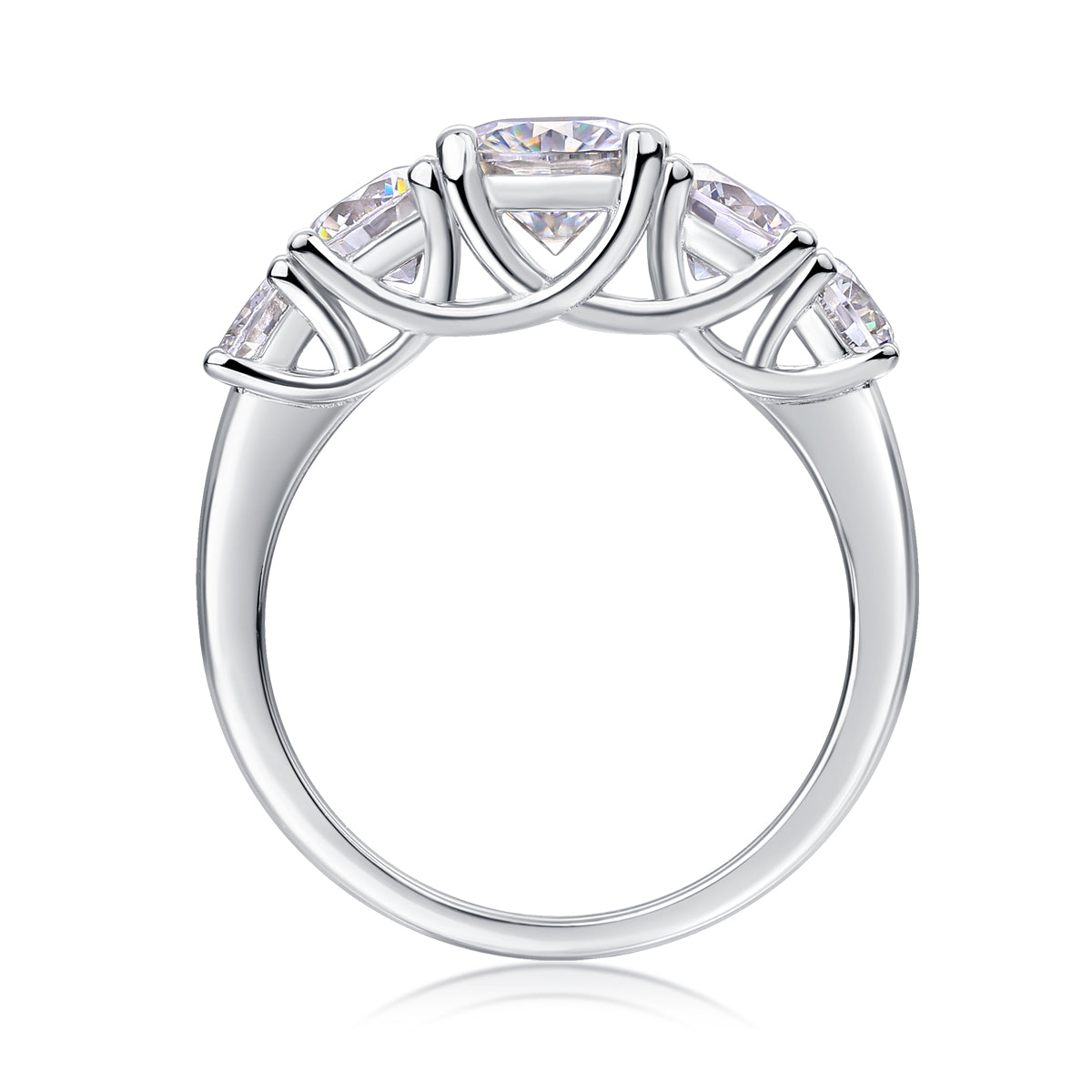 Affection Moissanite 1.0 Ct Round Cut Ring
