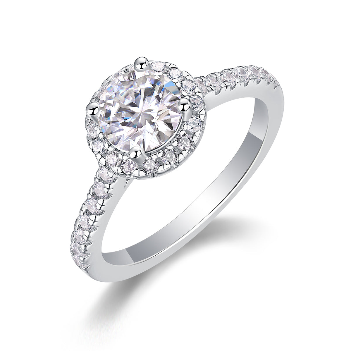Embrace Moissanite 1.0 Ct Round Cut Ring