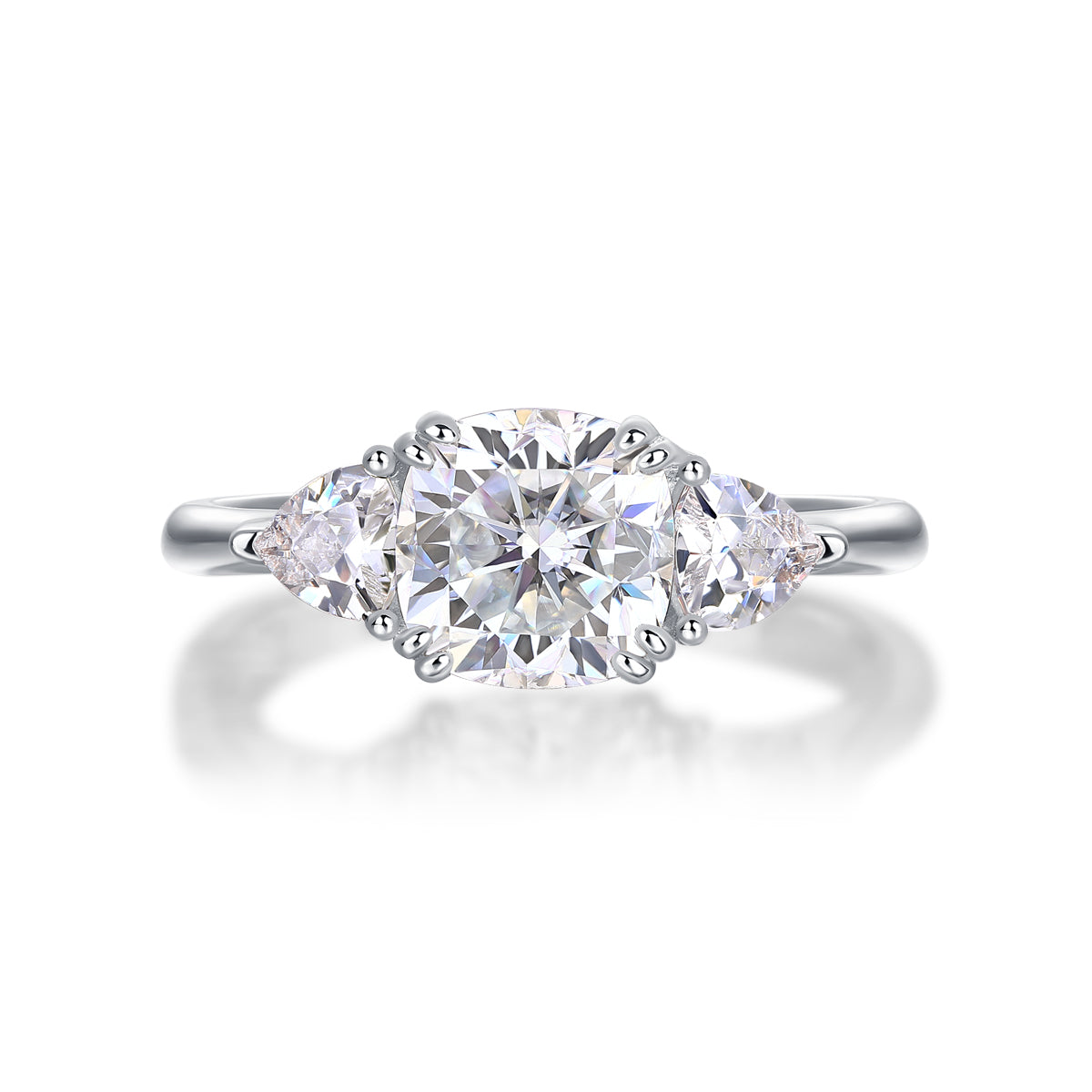 Guardian Moissanite 1.6 Ct Cushion Cut Ring