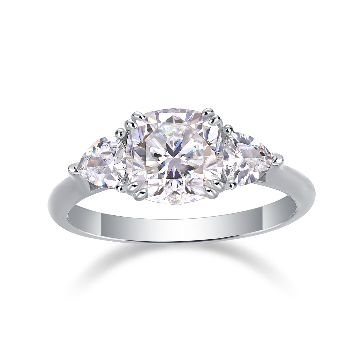Guardian Moissanite 1.6 Ct Cushion Cut Ring