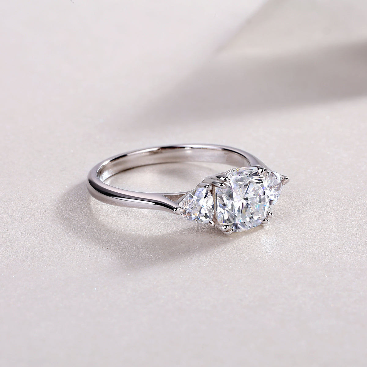Guardian Moissanite 1.6 Ct Cushion Cut Ring