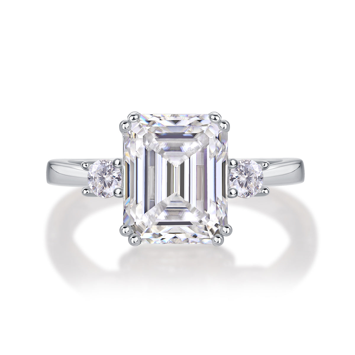 Token Octagonal Moissanite 3.0 Ct Square Cut Ring