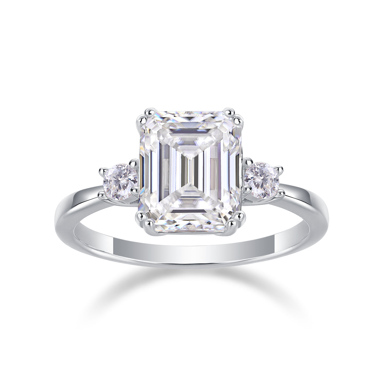 Token Octagonal Moissanite 3.0 Ct Square Cut Ring