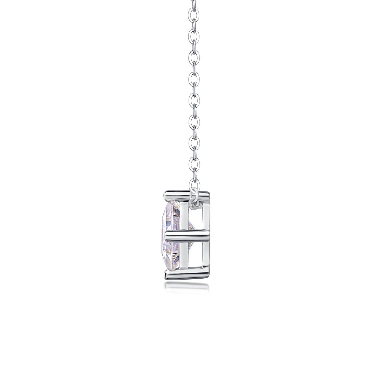 Companionship Moissanite 0.9 Ct Cushion Cut Necklace