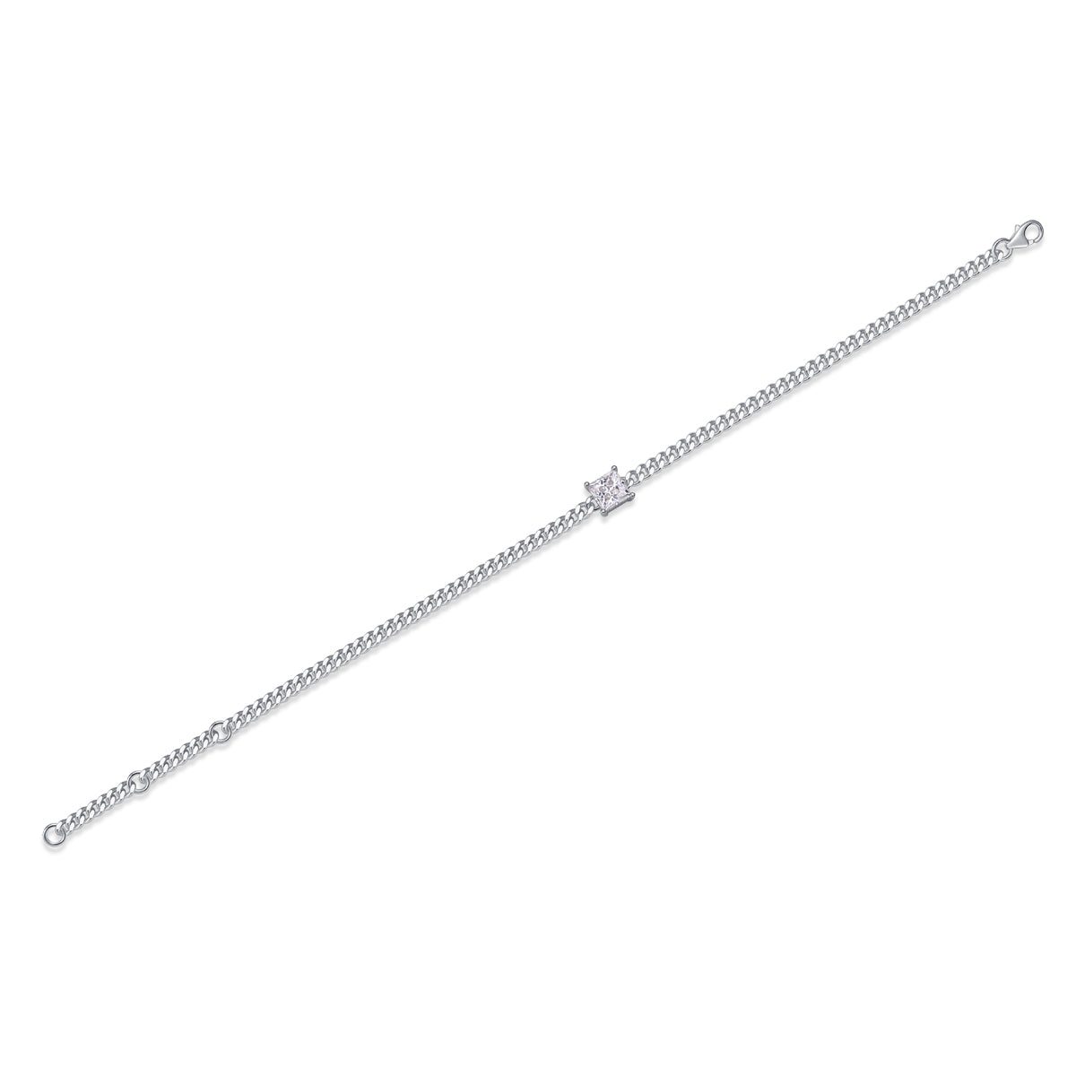 Fortitude Moissanite 1.0 Ct Princess Cut Bracelet