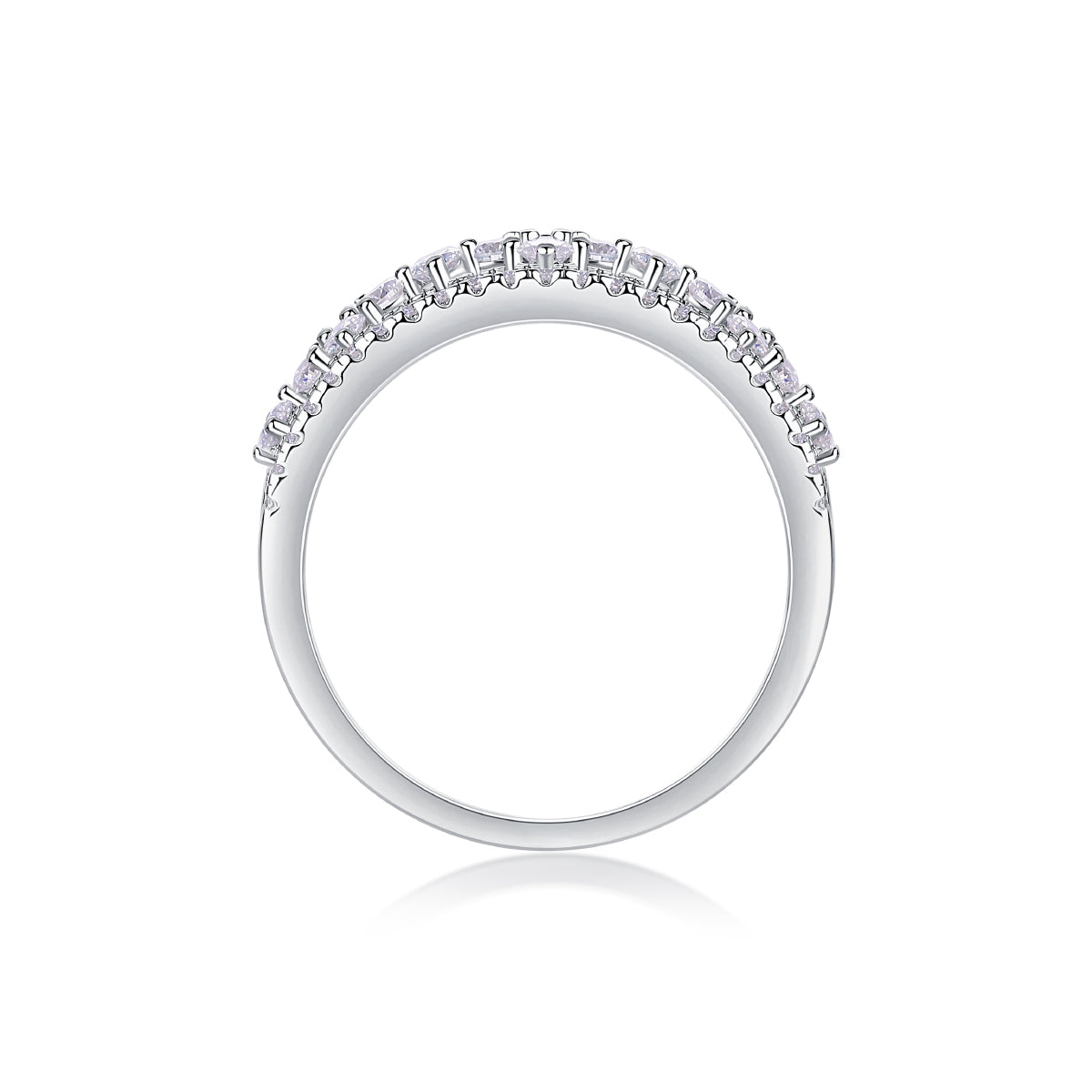 Monet's Garden Moissanite 0.71 Ct Round Cut Ring
