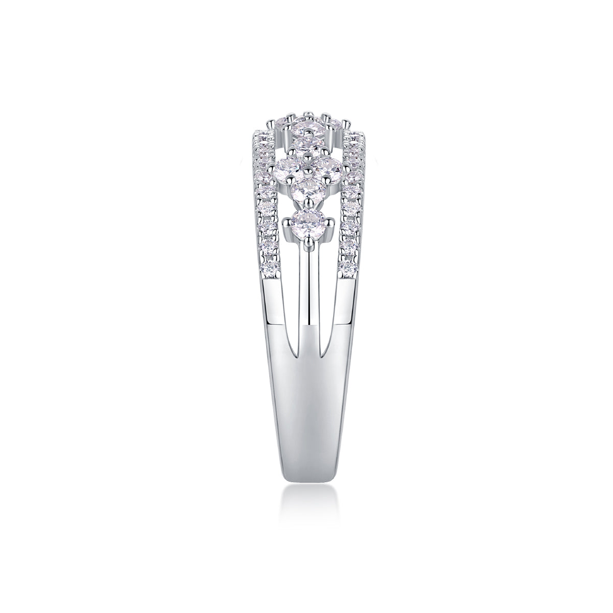 Monet's Garden Moissanite 0.71 Ct Round Cut Ring