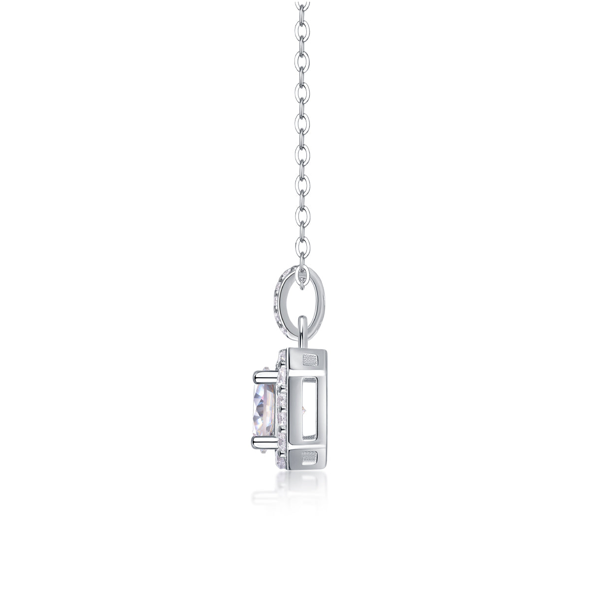 Starlight Moissanite 1.0 Ct Round Cut Necklace