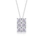 Hexagon Moissanite 1.8 Ct Round Cut Necklace