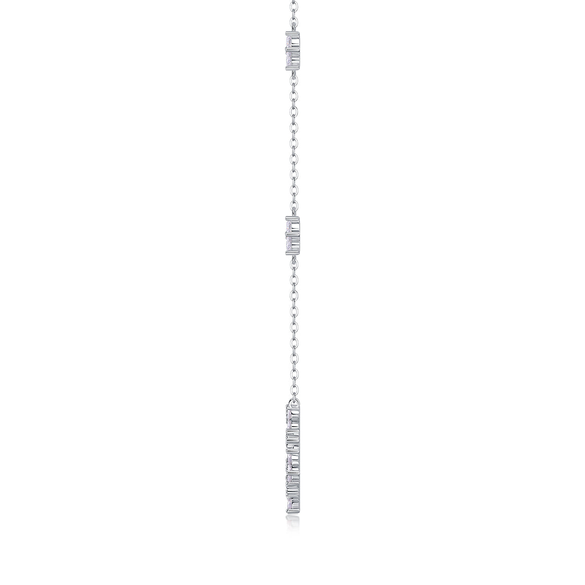 Luky Star Moissanite 1.26 Ct Round Cut Necklace