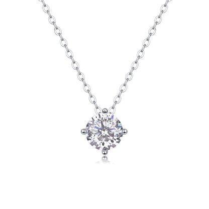 Sincerity Moissanite 1.0 Ct Round Cut Necklace