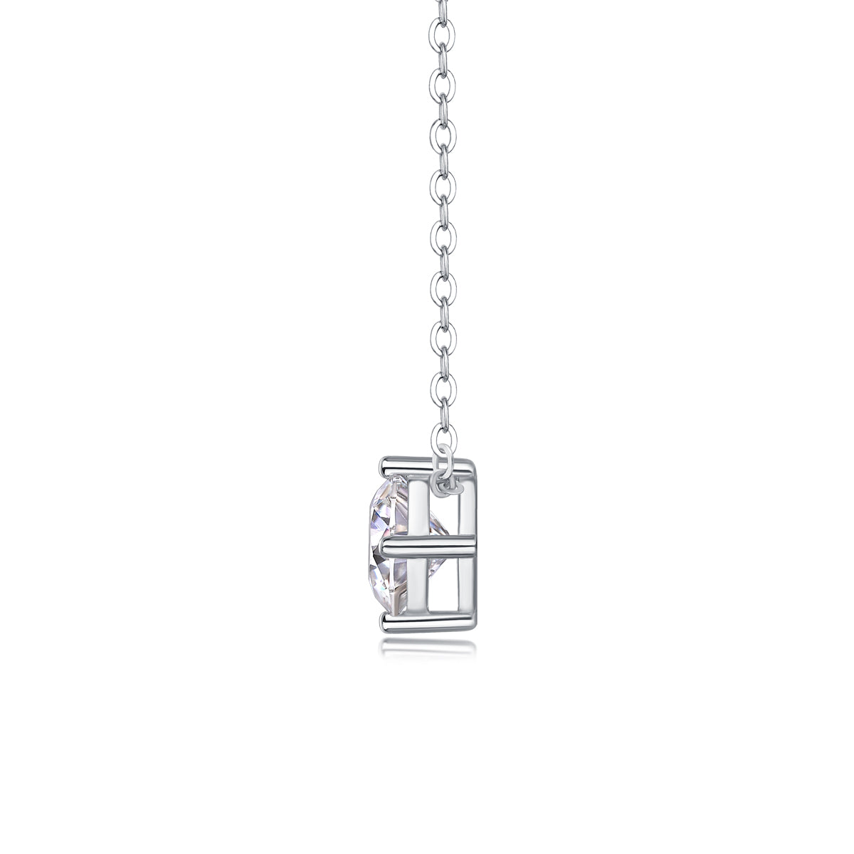 Sincerity Moissanite 1.0 Ct Round Cut Necklace