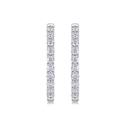 Mermaid Queen Moissanite 2.52 Ct Round Cut Earrings