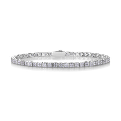 Piano Poet Moissanite 1.15 Ct Round Cut Bracelet