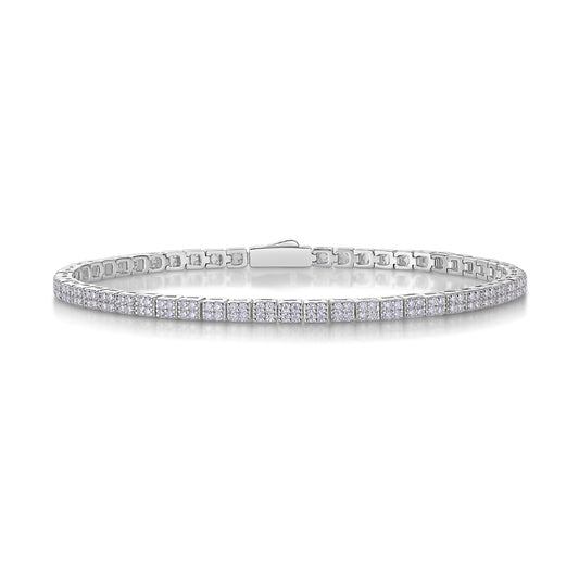 Piano Poet Moissanite 1.15 Ct Round Cut Bracelet