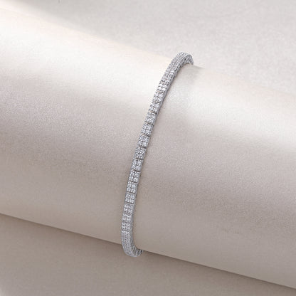 Piano Poet Moissanite 1.15 Ct Round Cut Bracelet