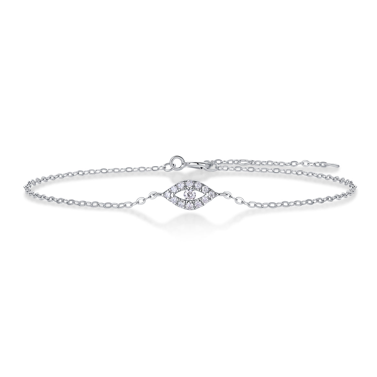 Eye of Wonders Moissanite 0.15 Ct Round Cut Bracelet