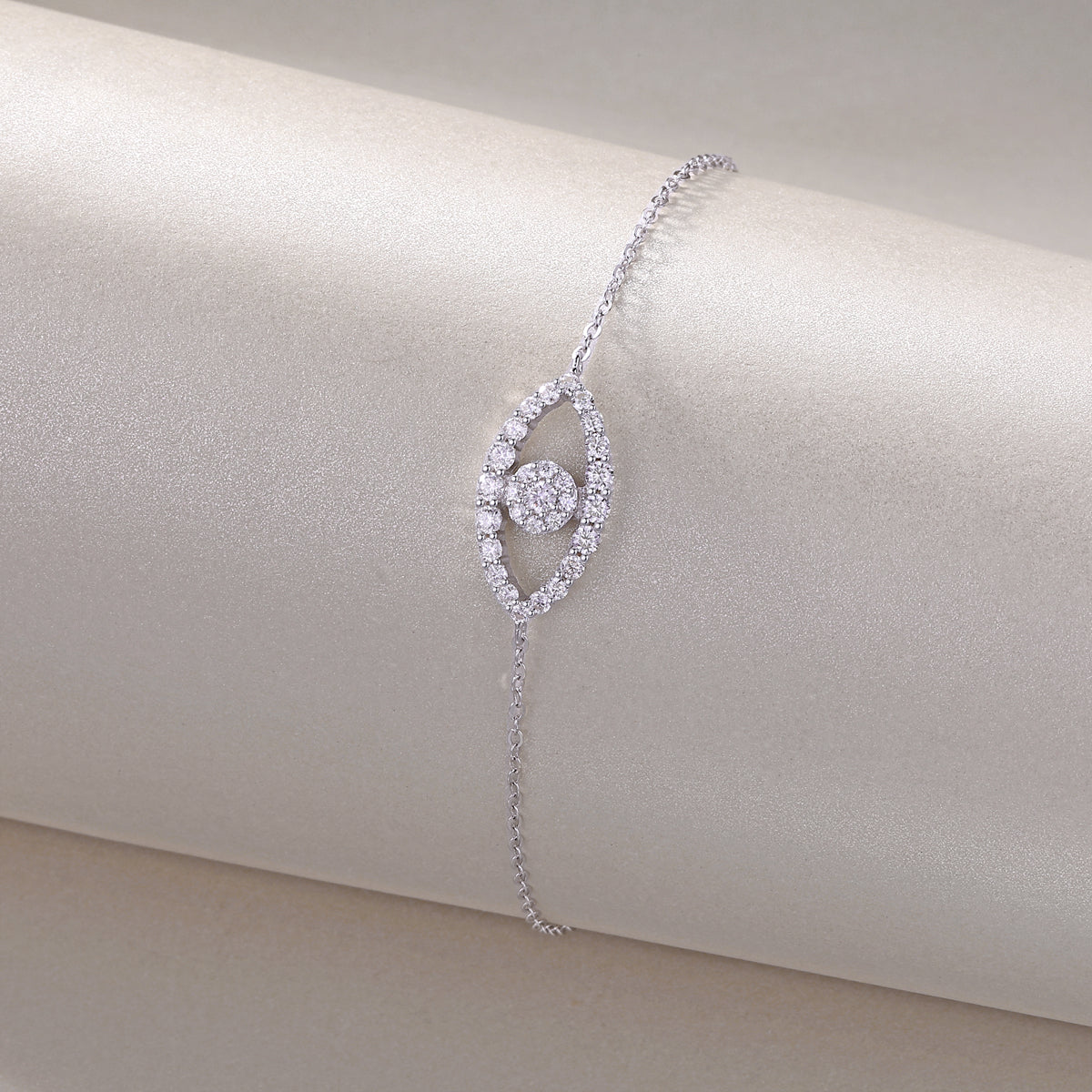 Wishful Fairy Moissanite 0.514 Ct Round Cut Bracelet