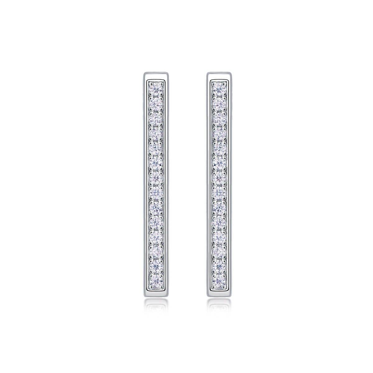 Courage Moissanite 0.14 Ct Round Cut Earrings