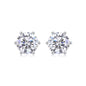 Serenity of Time Moissanite 2.0 Ct Round Cut Earrings