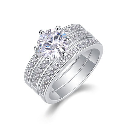 Surging Moissanite 2.0 Ct Round Cut Ring