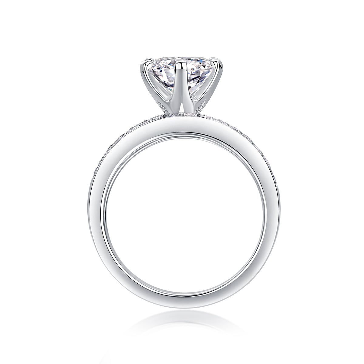 Surging Moissanite 2.0 Ct Round Cut Ring