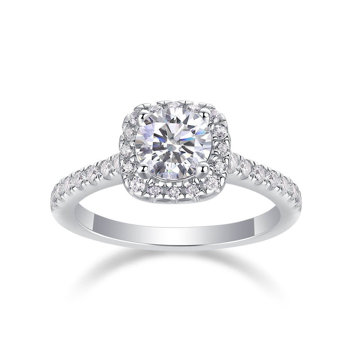 At Your Fingertips Moissanite 1.0 Ct Round Cut Ring