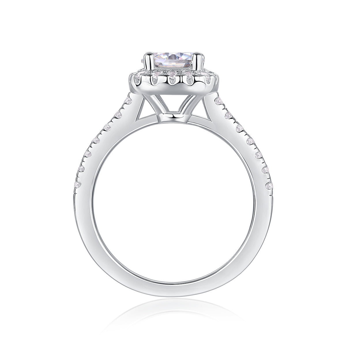 At Your Fingertips Moissanite 1.0 Ct Round Cut Ring