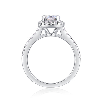 At Your Fingertips Moissanite 1.0 Ct Round Cut Ring