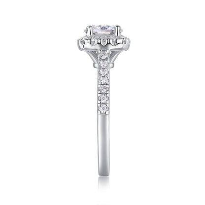 At Your Fingertips Moissanite 1.0 Ct Round Cut Ring