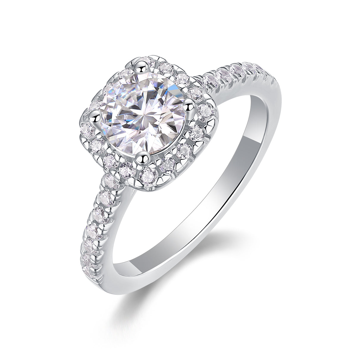 At Your Fingertips Moissanite 1.0 Ct Round Cut Ring