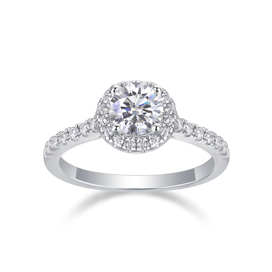 Embrace Moissanite 1.0 Ct Round Cut Ring