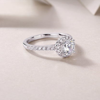 Embrace Moissanite 1.0 Ct Round Cut Ring