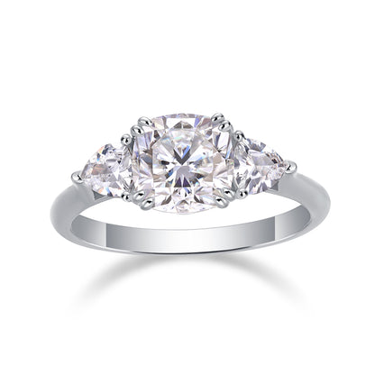 Guardian Moissanite 1.6 Ct Cushion Cut  Ring