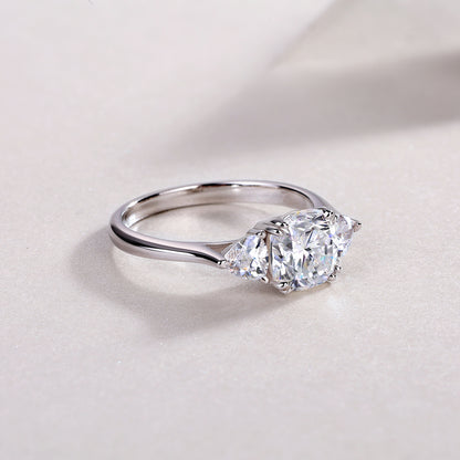 Guardian Moissanite 1.6 Ct Cushion Cut  Ring