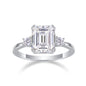 Token  Octagonal Moissanite 3.0 Ct Square Cut Ring