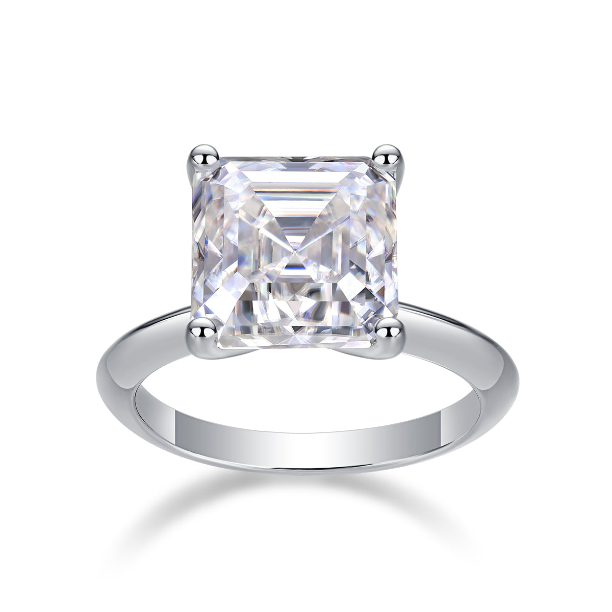 Dreamland  Moissanite 6.0 Ct Square Cushion Cut Ring