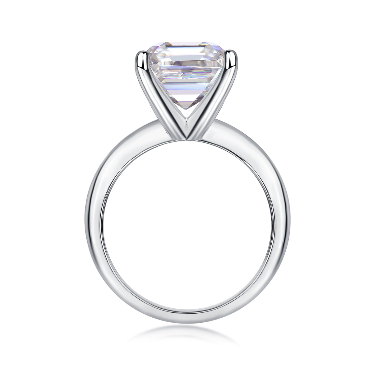 Dreamland  Moissanite 6.0 Ct Square Cushion Cut Ring