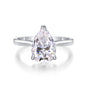 Simplest Moissanite 2.5Ct Pear Cut Ring