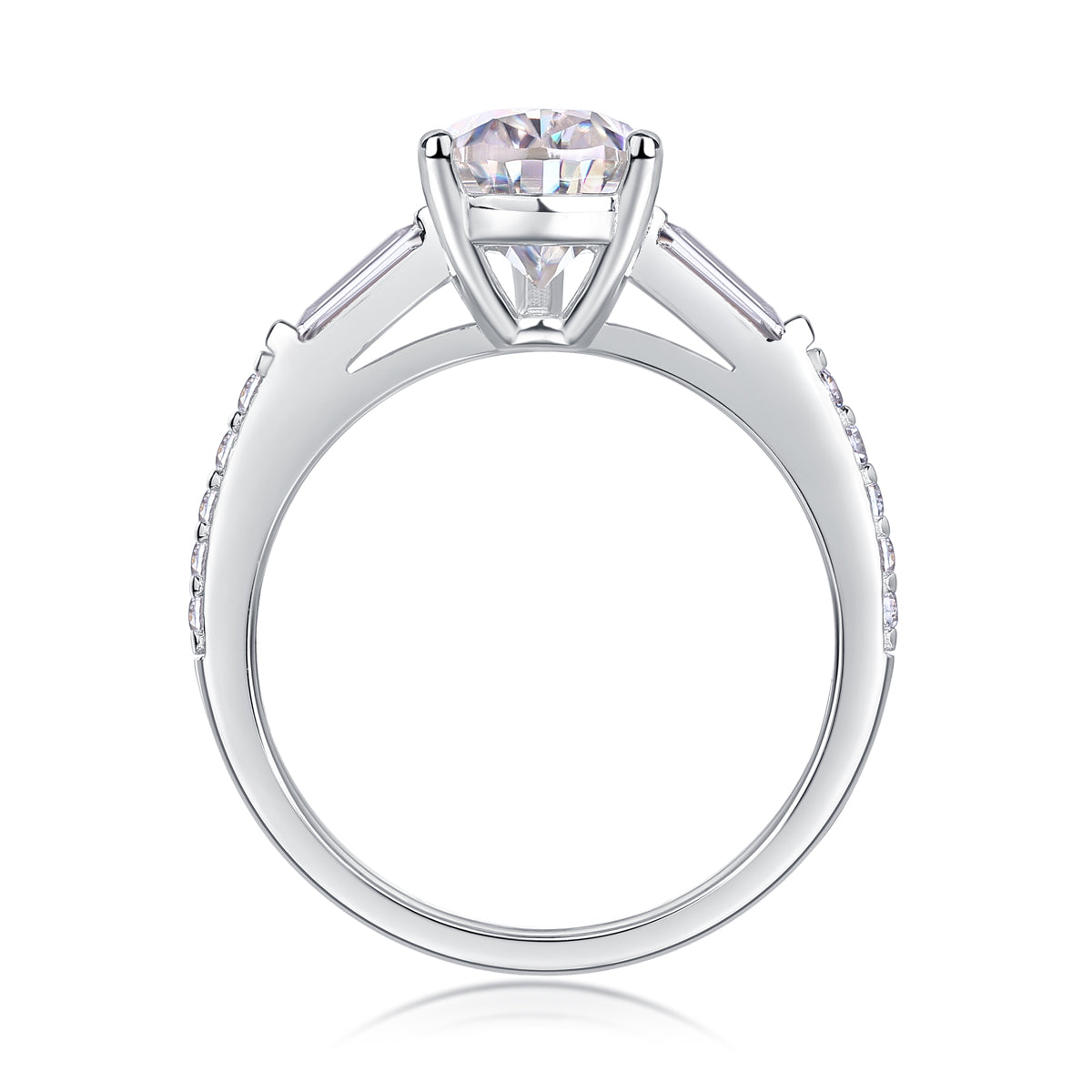 Moonlight Moissanite 1.5 Ct Pear Cut Ring