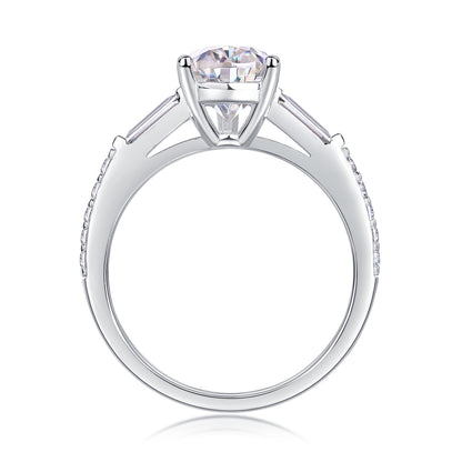 Moonlight Moissanite 1.5 Ct Pear Cut Ring