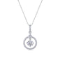 Dynamism Moissanite 1.0 Ct Round Cut Necklace