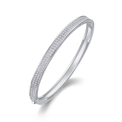 Cosmic Orbit Moissanite 3.0 Ct Round Cut Bracelet