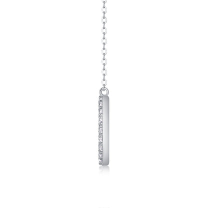 Fulfillment Moissanite 0.46 Ct Round Cut Necklace