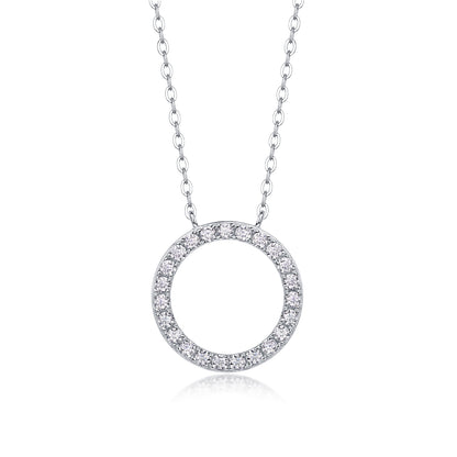 Fulfillment Moissanite 0.46 Ct Round Cut Necklace