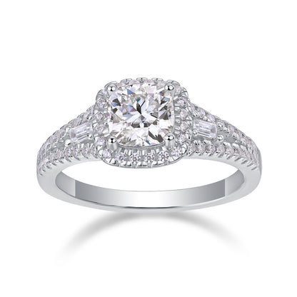 Enduring Love Moissanite 1.1 Ct Cushion Cut Ring