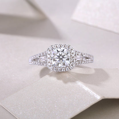 Enduring Love Moissanite 1.1 Ct Cushion Cut Ring