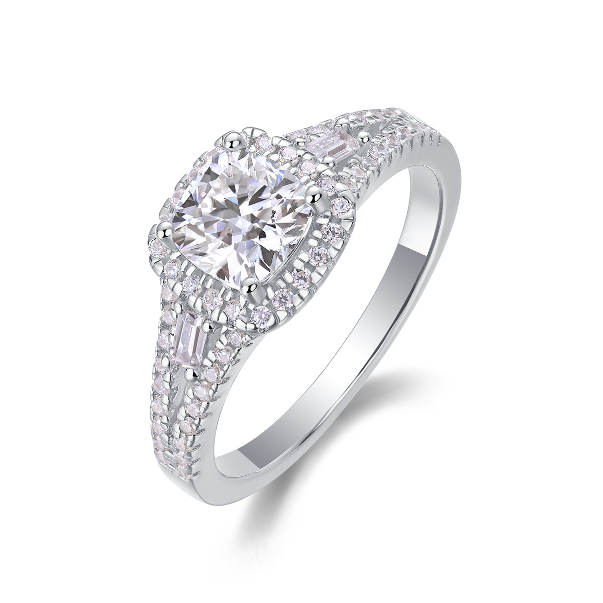 Enduring Love Moissanite 1.1 Ct Cushion Cut Ring