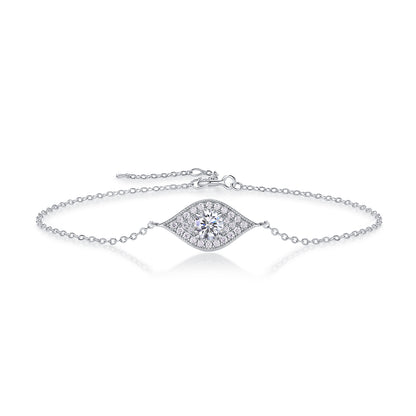 Oculus Glitter Moissanite 0.5 Ct Round Cut Bracelet