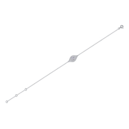 Oculus Glitter Moissanite 0.5 Ct Round Cut Bracelet